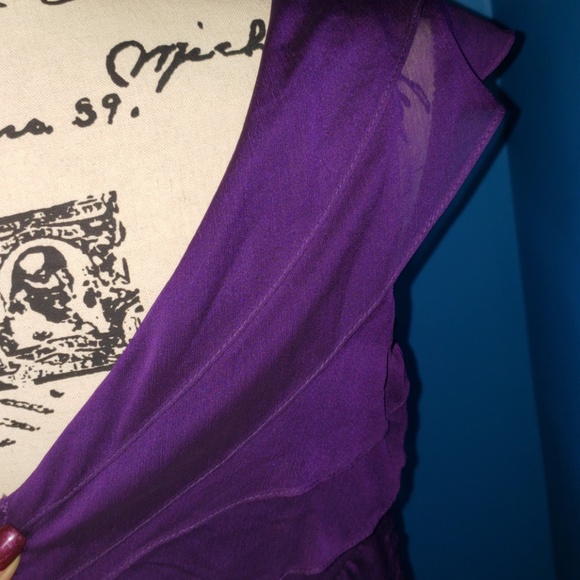 EUC Adrianna Papell Occasions Purple Formal Gown - Picture 7 of 8